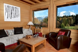 COMBLOUX chalet vue mont blanc